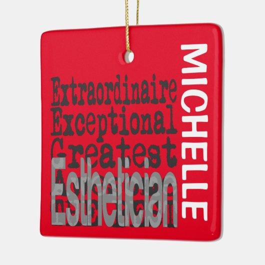 Esthetician Extraordinaire CUSTOM Keramisch Ornament (Links)