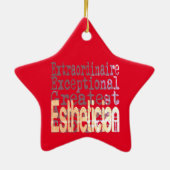 Esthetician Extraordinaire Keramisch Ornament (Achterkant)