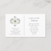 Esthetician Floral Logo Visitekaartje (Achterkant)