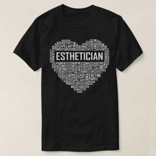 Esthetician Heart T-shirt (Design voorkant)
