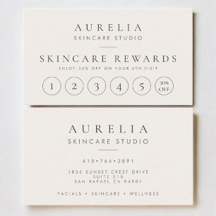 Esthetician Huidverzorging Loyalty Card Visitekaartje