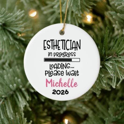 Esthetician In Progress  Keramisch Ornament (Boom)