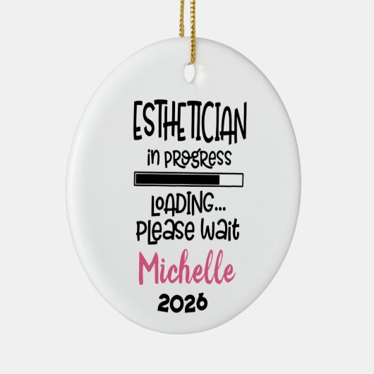 Esthetician In Progress  Keramisch Ornament (Rechts)