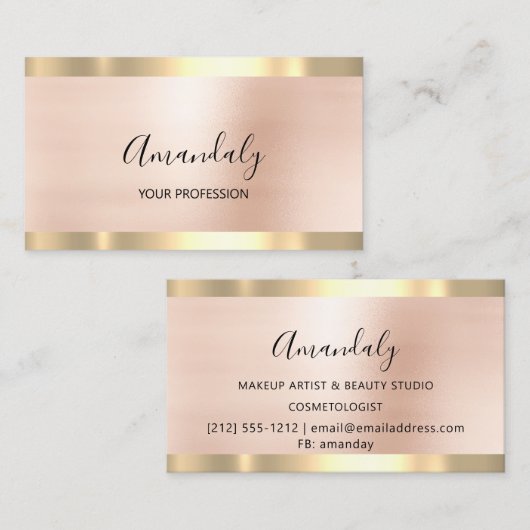 Esthetician Lashes van de kunstenaar Professional  Visitekaartje (Voorkant / Achterkant)