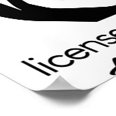 Esthetician Licensed To Exfoliate Poster (Hoek)