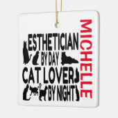 Esthetician Loves Cats CUSTOM Keramisch Ornament (Links)