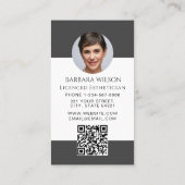 Esthetician Med Spa Luxury Beauty qr code Visitekaartje (Achterkant)