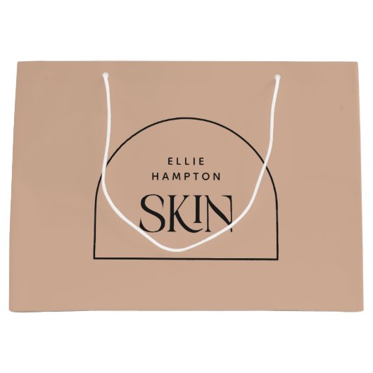 Esthetician Minimalist Blush Arch Beauty Business Groot Cadeauzakje (Voorkant)