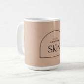 Esthetician Minimalist Blush Arch Beauty Business Koffiemok (Voorkant links)