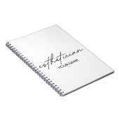 Esthetician Notebook - Personalized Gift Notitieboek (Rechterzijde)