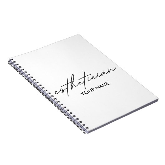 Esthetician Notebook - Personalized Gift Notitieboek (Rechterzijde)