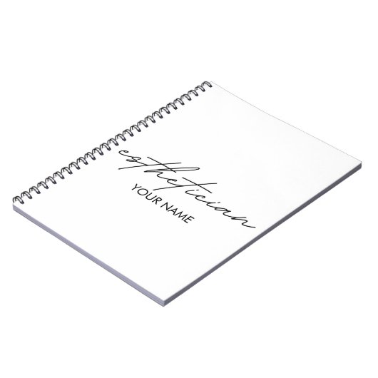 Esthetician Notebook - Personalized Gift Notitieboek (Linkerzijde)