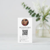 Esthetician Photo Feed Grid Social Media QR Code  Visitekaartje (Staand voorkant)