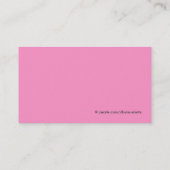 Esthetician Retro Style Salon Visitekaartje (Achterkant)