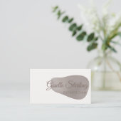 Esthetician Roos Gold Foil Blush Abstract Beauty Visitekaartje (Staand voorkant)