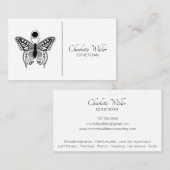 Esthetician Skincare Butterfly Logo Visitekaartje (Voorkant / Achterkant)