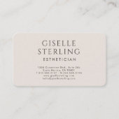 Esthetician  visitekaartje (Voorkant)