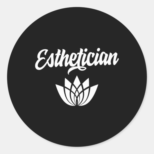 Estheticians estheticians professie-team fanalist ronde sticker (Voorkant)