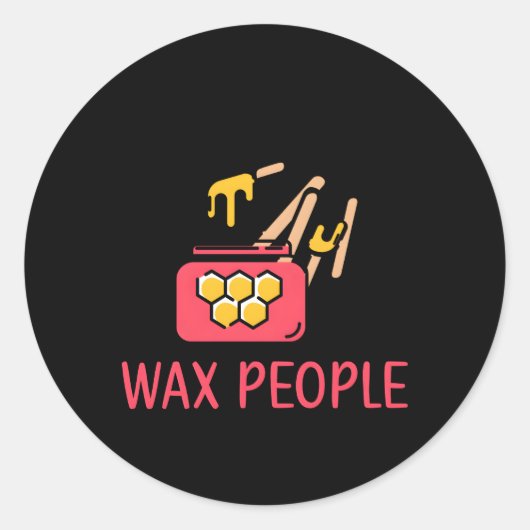 Estheticians van de estheticus Wax Ronde Sticker (Voorkant)