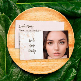 Estheticien Boho Beauty Aangepaste Foto Visitekaartje
