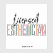 Estheticien Cosmetoloog Beautician met vergunning Sticker (Vel)