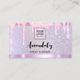 estheticien lak nagels Hair QR-code Logo Roze drup Visitekaartje