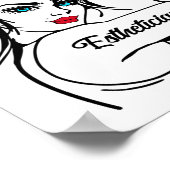 estheticien Rosie de Riveter omhoog Poster (Hoek)