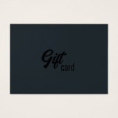 Estheticien Zwart Wit Grijs Grijs Certificaat Gift Visitekaartje (Voorkant)
