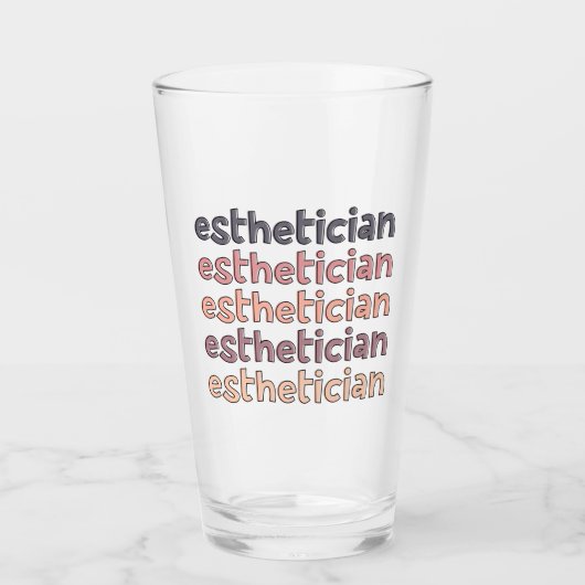 Estheticiste Cosmetoloog Beauticicien Cute Glas (Voorkant)