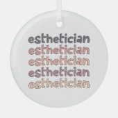 Estheticiste Cosmetoloog Beauticicien Cute Glas Ornament (Voorkant)
