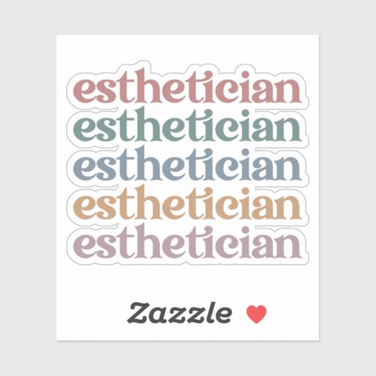 Estheticiste Cosmetoloog Beauticien make-up kunste Sticker (Vel)
