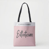 Estheticiste Cosmetoloog Beauticien make-up kunste Tote Bag (Voorkant)