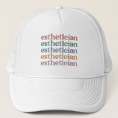 Estheticiste Cosmetoloog Beauticien make-up kunste Trucker Pet (Voorkant)