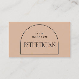 Estheticiste minimalist Blush Arch Beauty Cosmetic Visitekaartje