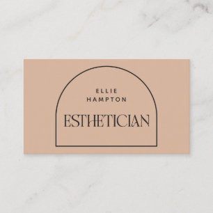 Estheticiste minimalist Blush Arch Beauty Cosmetic Visitekaartje