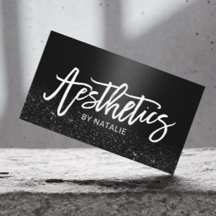 estheticus Black Glitter Skincare esthetisch Visitekaartje