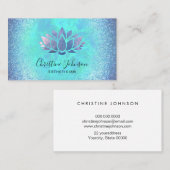 estheticus blauwe lotus visitekaartje (Voorkant / Achterkant)