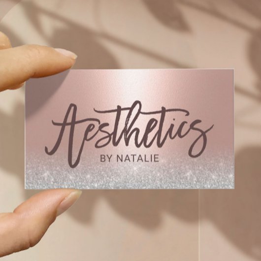 estheticus Blush Roos Gold esthetica Visitekaartje