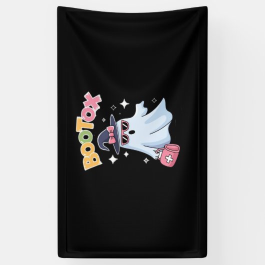 Estheticus Botox Halloween Esthetische Verpleegste Spandoek (Verticaal)