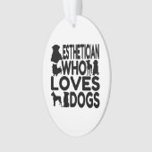 Estheticus die van honden houdt ornament (voorkant)
