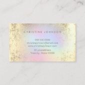 estheticus FAUX gouden folie bij logo Visitekaartje (Achterkant)