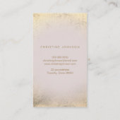 estheticus FAUX gouden folie koningin bij Visitekaartje (Achterkant)