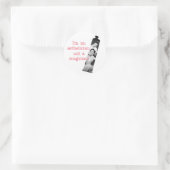 Estheticus Geen goochelaar Ronde Sticker (Tas)