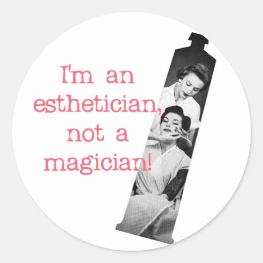 Estheticus Geen goochelaar Ronde Sticker (Voorkant)