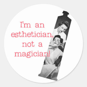 Estheticus Geen goochelaar Ronde Sticker