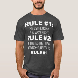 Estheticus is altijd juist grappig Afstuderen T-shirt