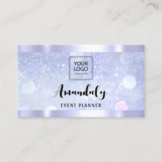 Estheticus Lash Nails Hair QR Code BlueFrame Visitekaartje (Voorkant)