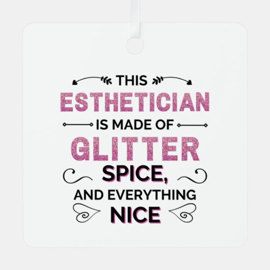 Estheticus Metalen Ornament (Voorkant)