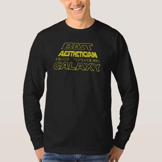 Estheticus Ruimte Achterkant Ontwerp T-shirt (Voorkant)