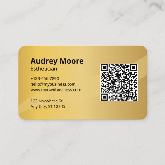 estheticus van spadiensten visitekaartje (Voorkant)